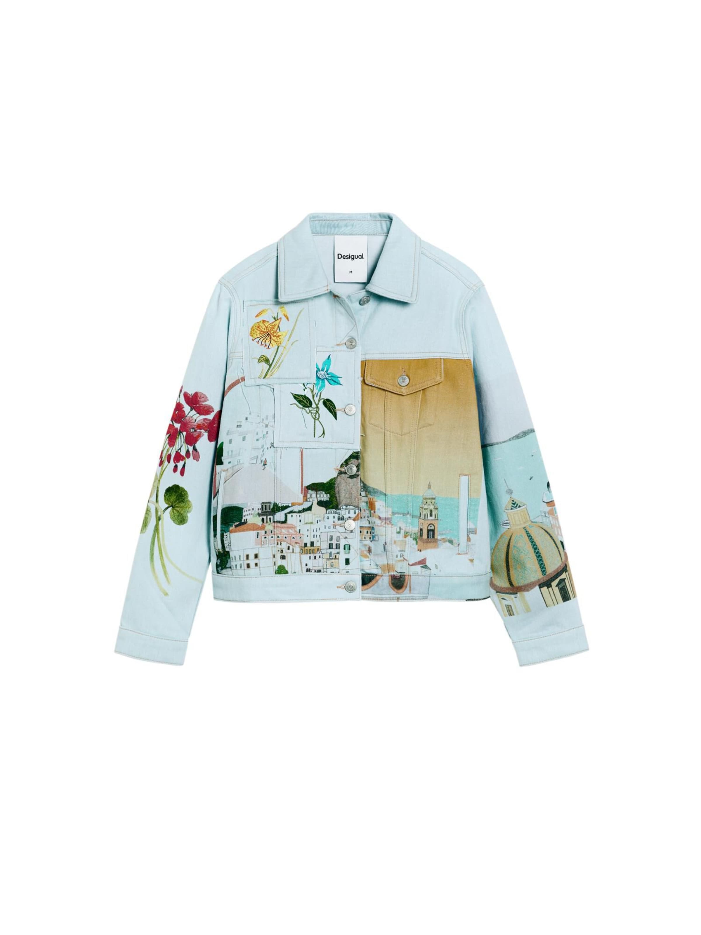 Desigual Kurtka przejściowa 'Amalfi' w kolorze niebieski: przód