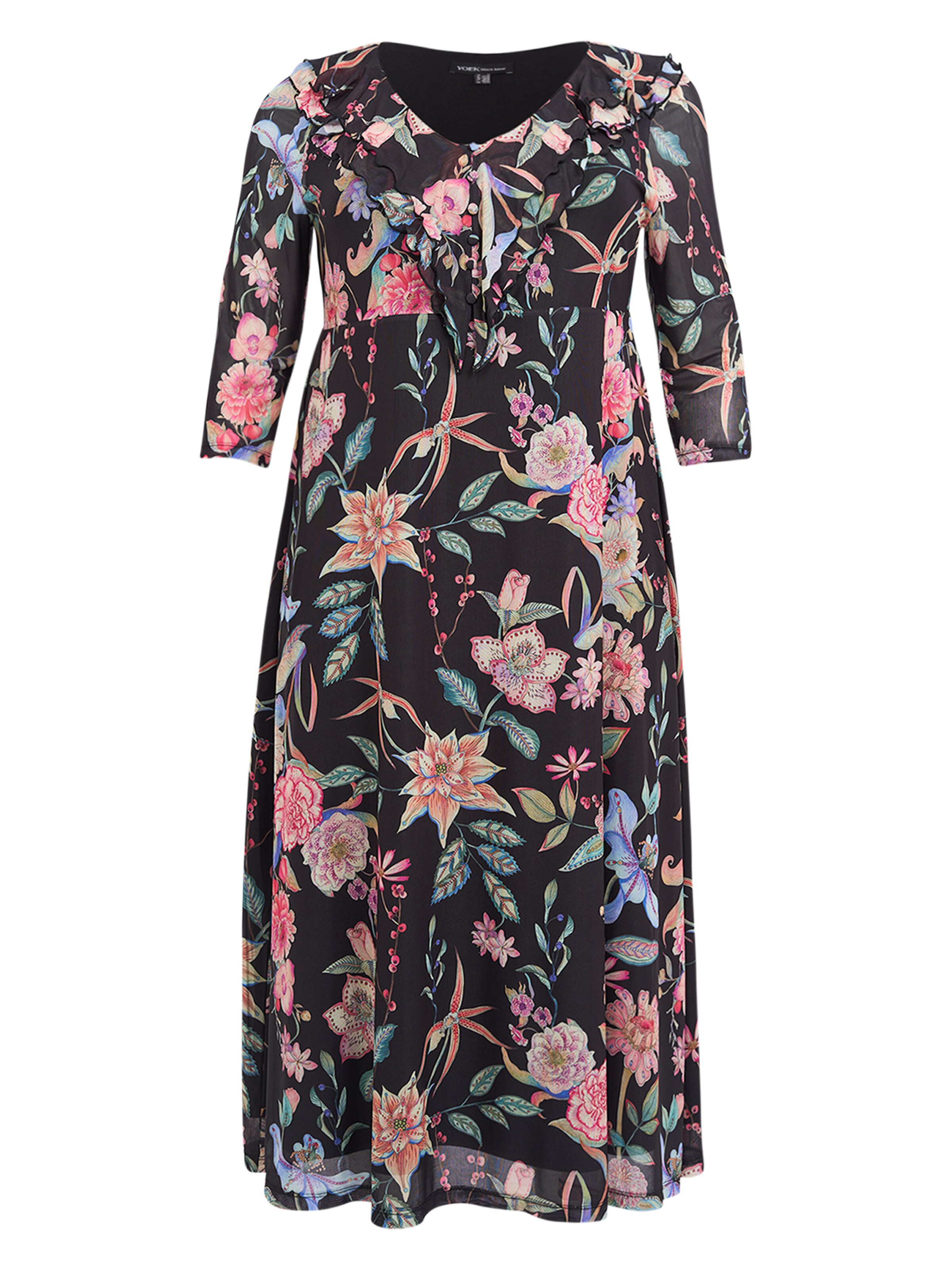 YOEK Jurk in Zwart: voorkant