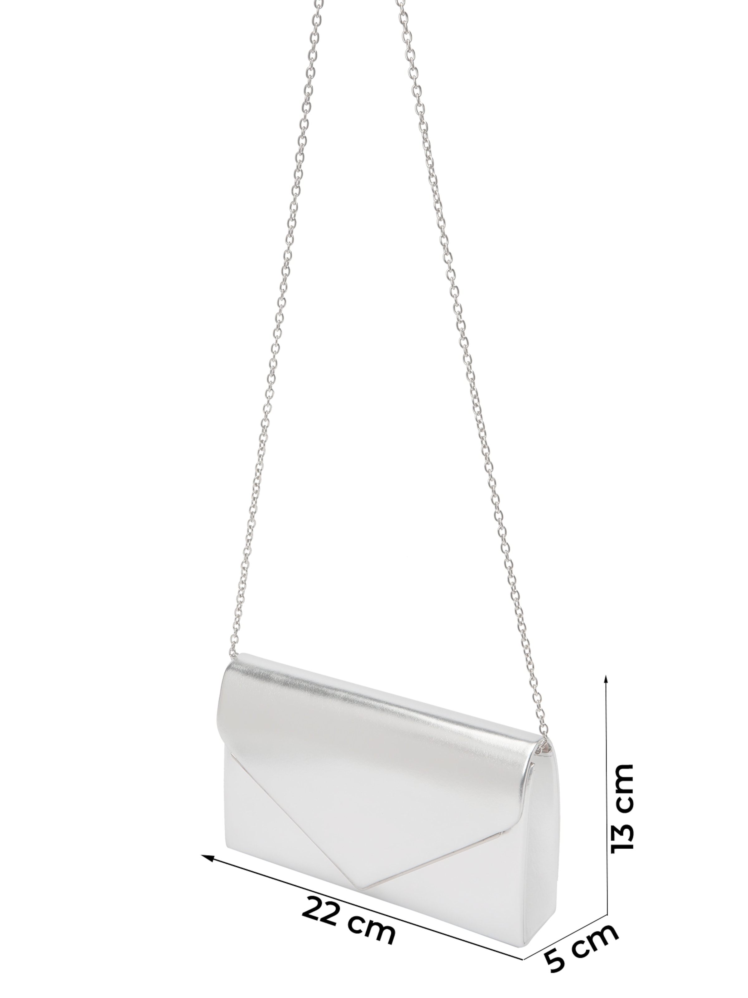 CALL IT SPRING Clutch 'QWEENBEE' in Silber