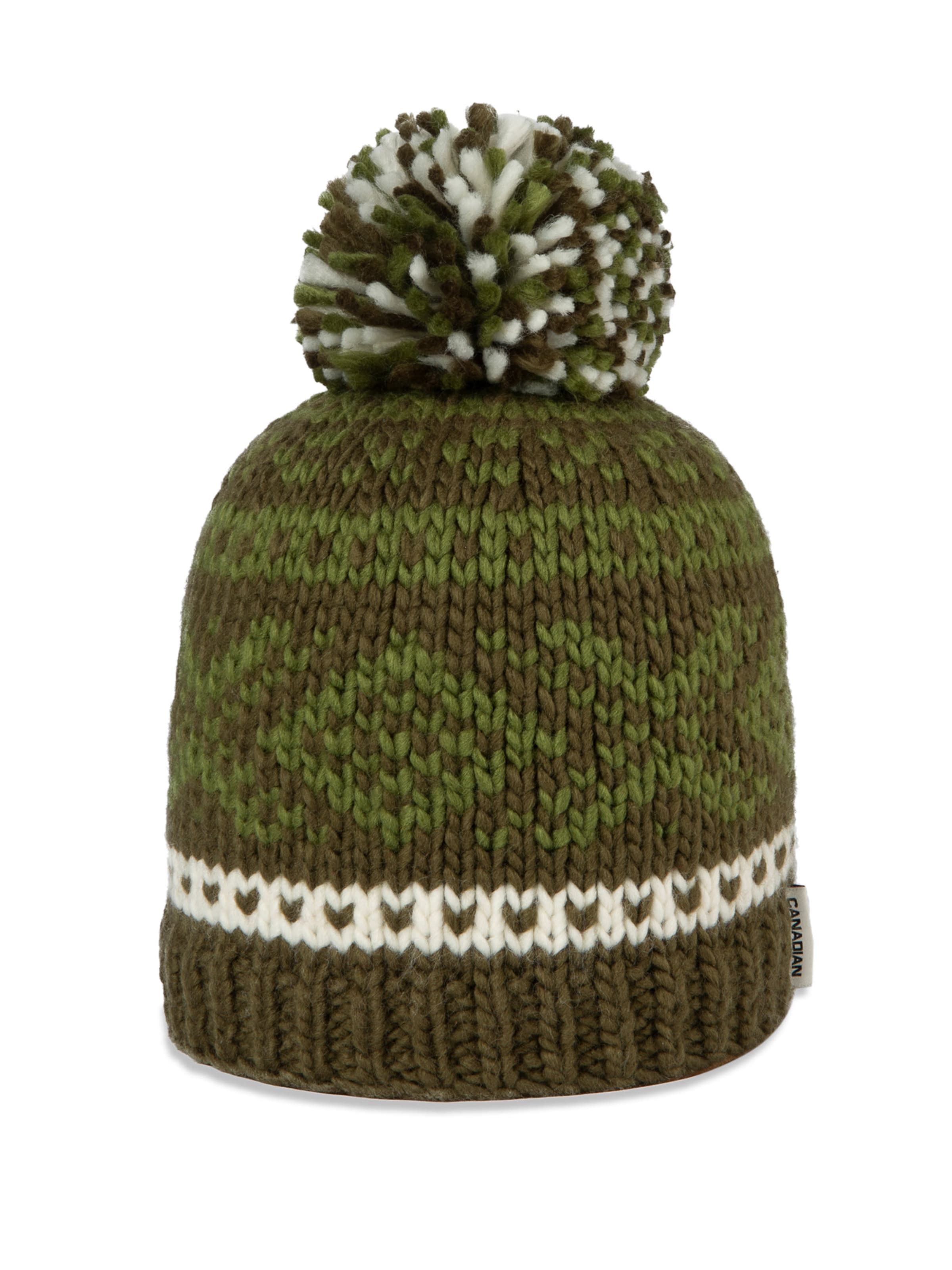 Canadian Classics Beanie ' SKI UNISEX ' in Green: front