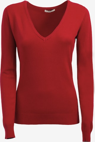 Influencer Pullover in Rot: predná strana