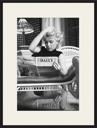Liv Corday Bilder 'Marilyn Monroe' in schwarz, Produktansicht