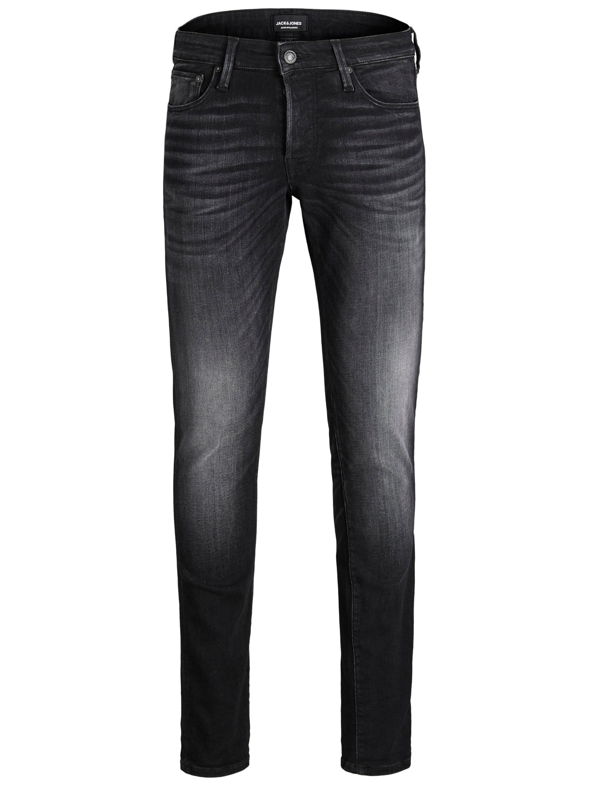 JACK & JONES - Calças de ganga 'Glenn' em preto: frente