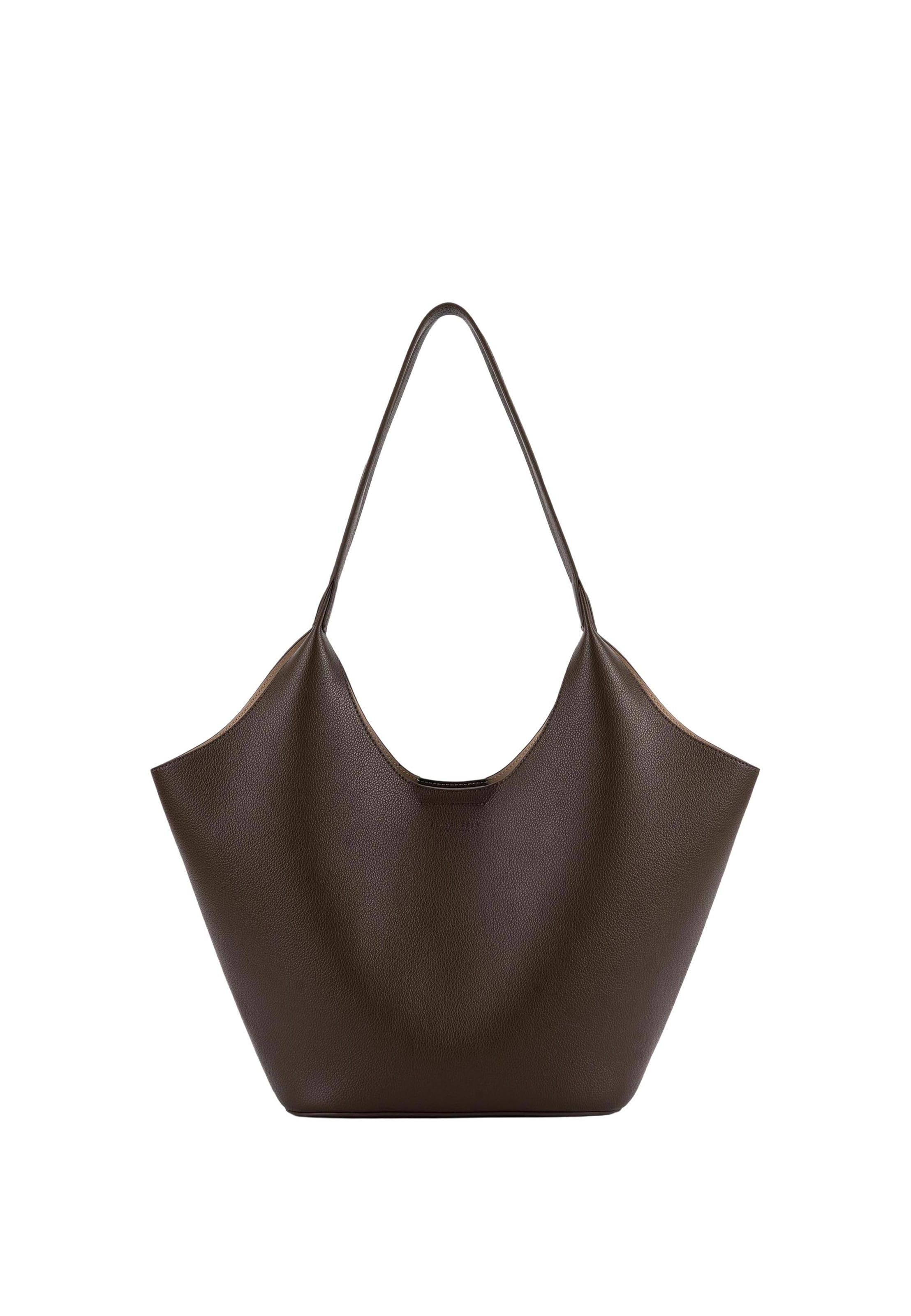 Seidenfelt Shopper 'Nelma Tulip' i brun: forside