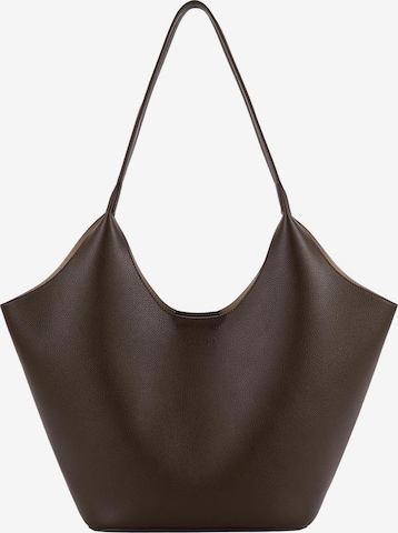 Seidenfelt Shopper 'Nelma Tulip' i brun: forside