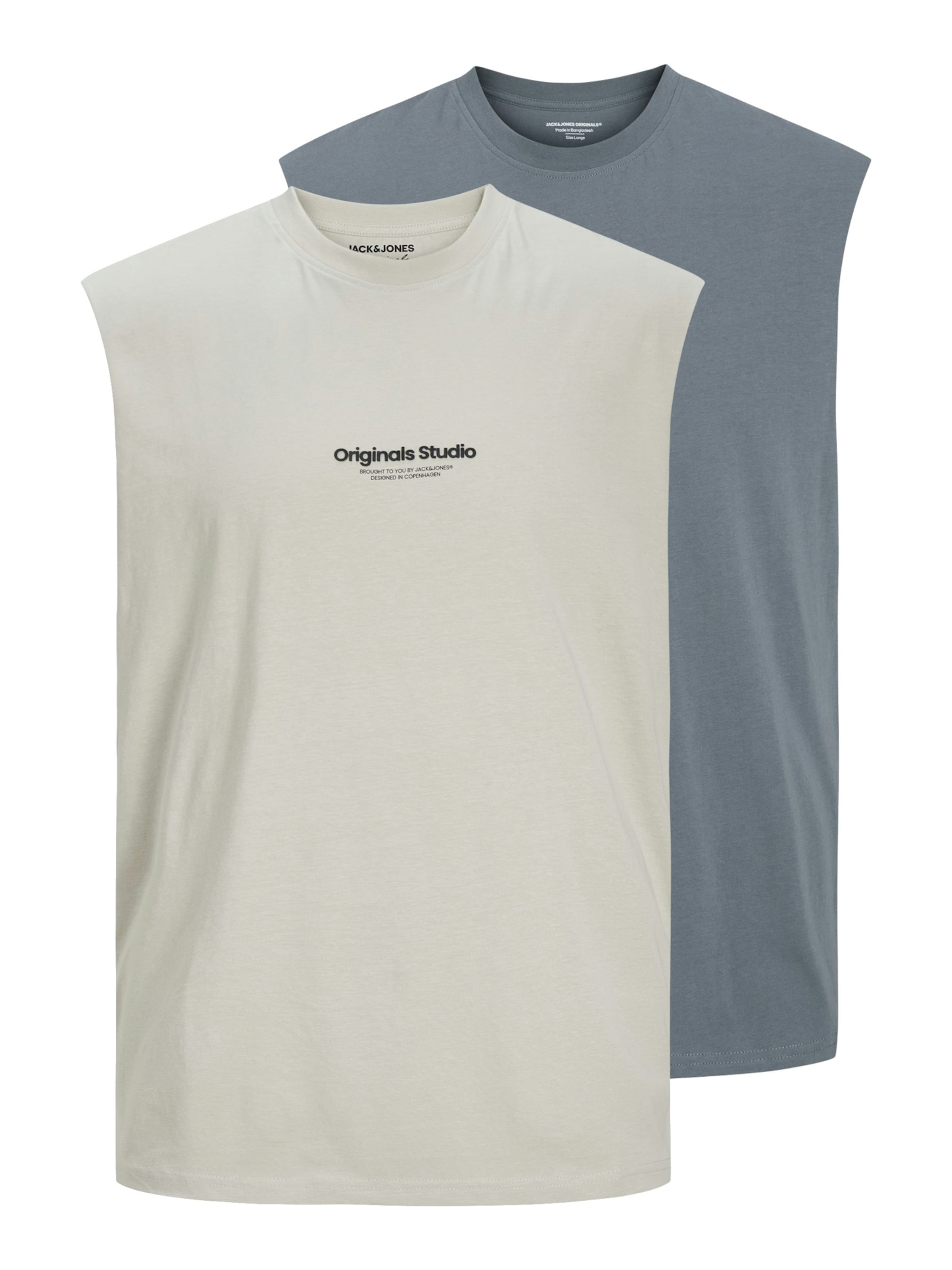 JACK & JONES Tank-Top 'VESTER' in Grau: Vorderseite