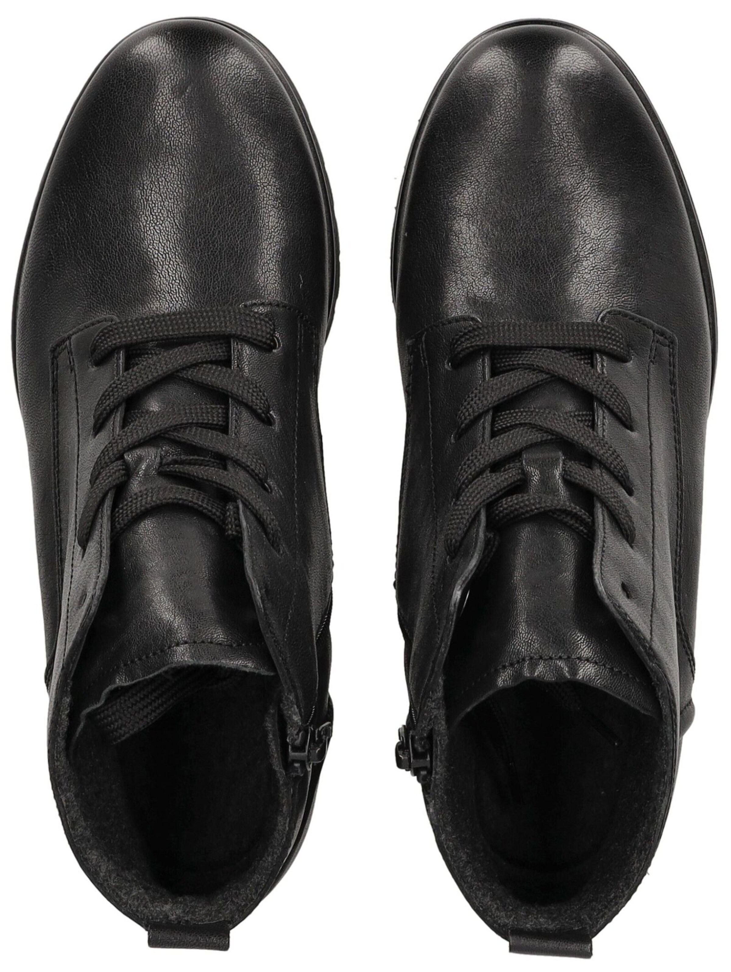 GABOR Schnürstiefelette in Schwarz