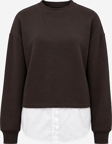 ABOUT YOU Sweatshirt 'Dorina' in Braun: Vorderseite
