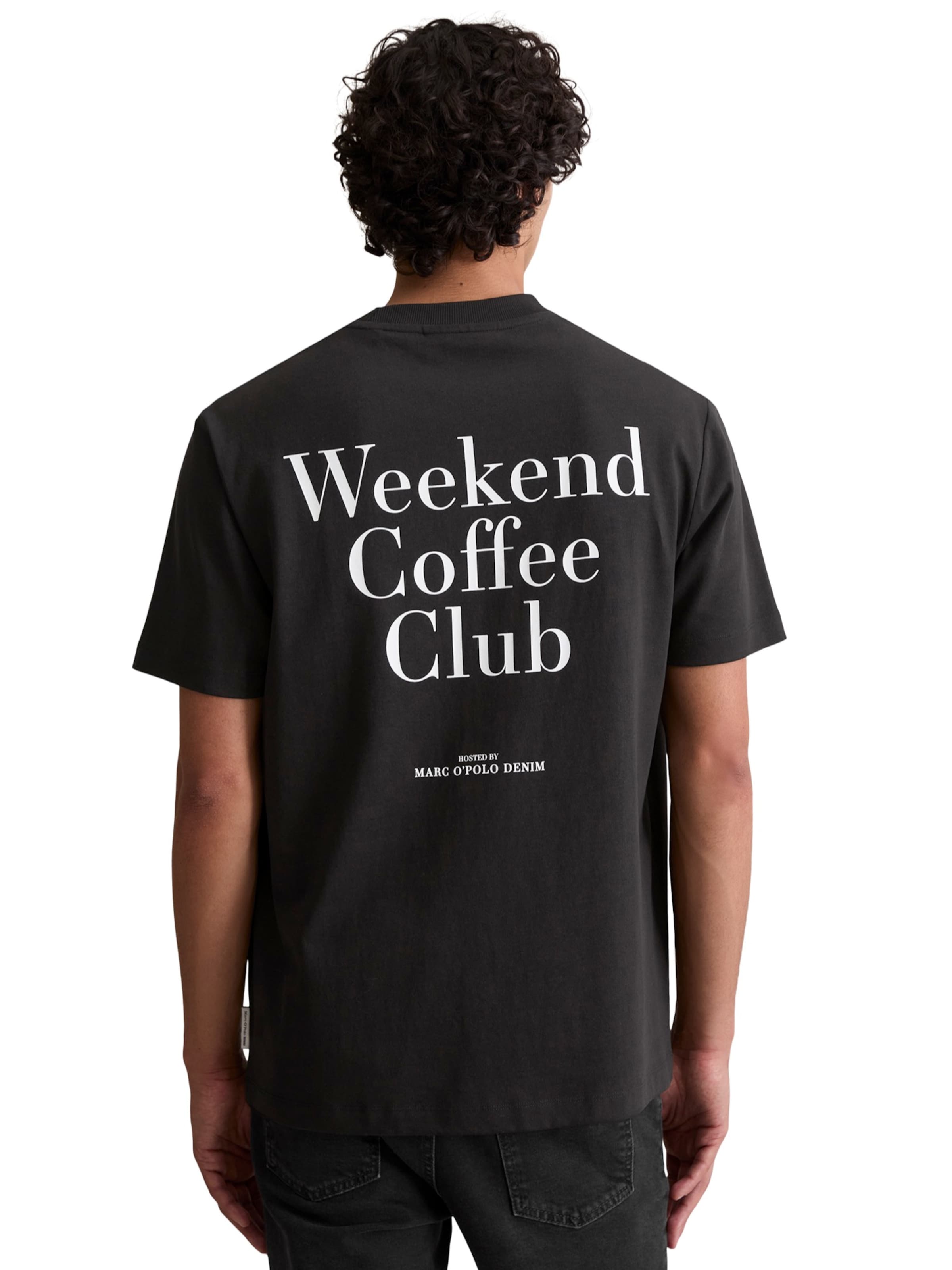 Marc O'Polo DENIM Тениска в черно: отпред