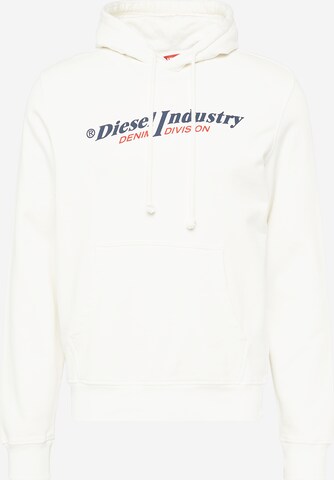 DIESEL Sweatshirt in Wit: voorkant