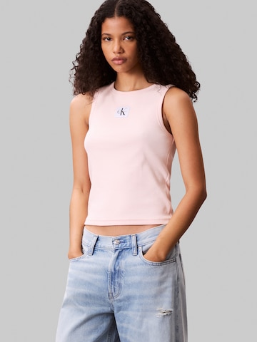 Calvin Klein Jeans Топ в Ярко-розовый: спереди