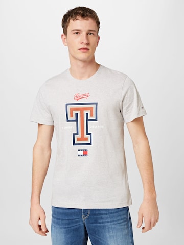 Tommy Jeans - Camiseta en gris: frente