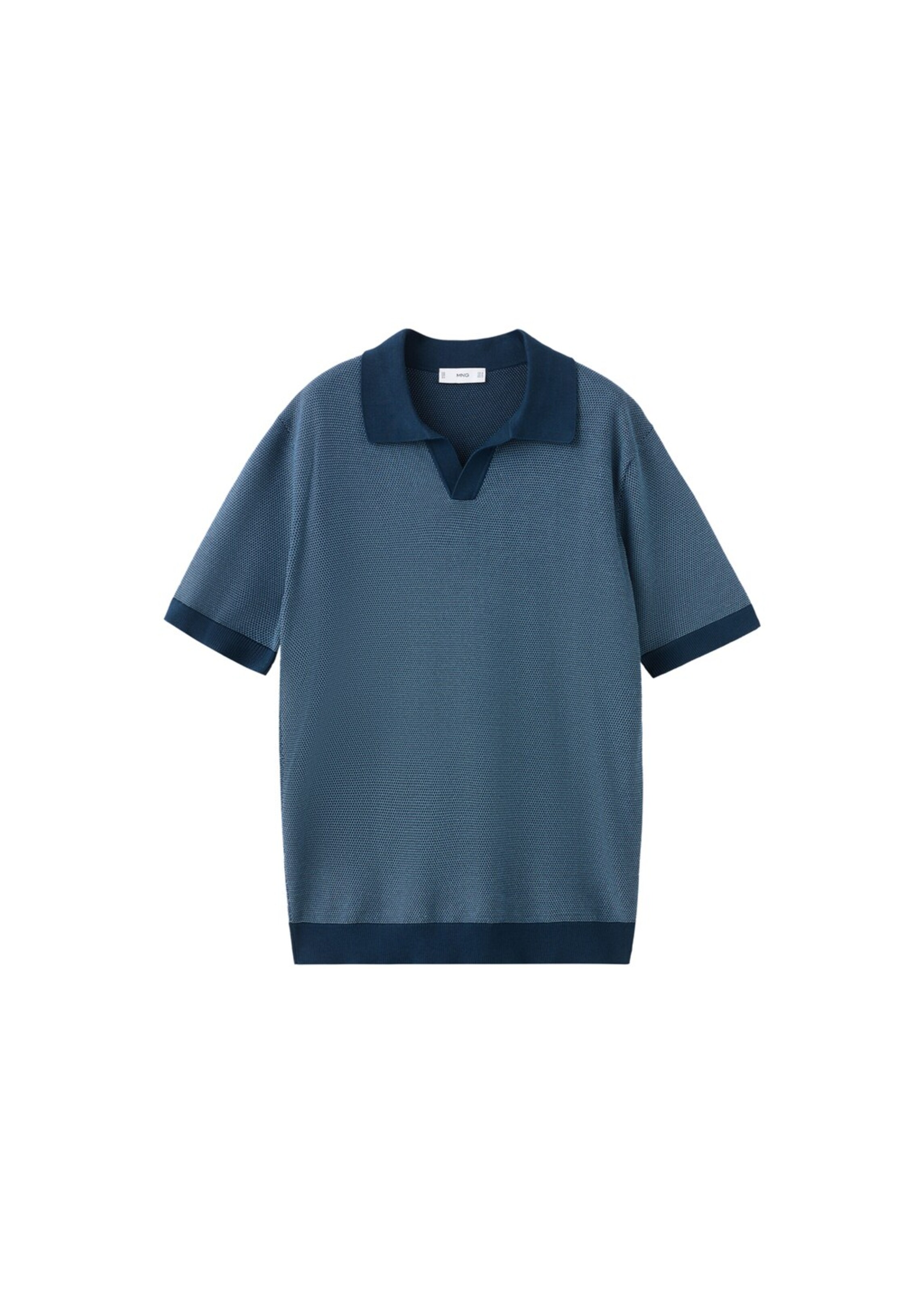 MANGO MAN Pullover 'Petonet' in Blau: Vorderseite