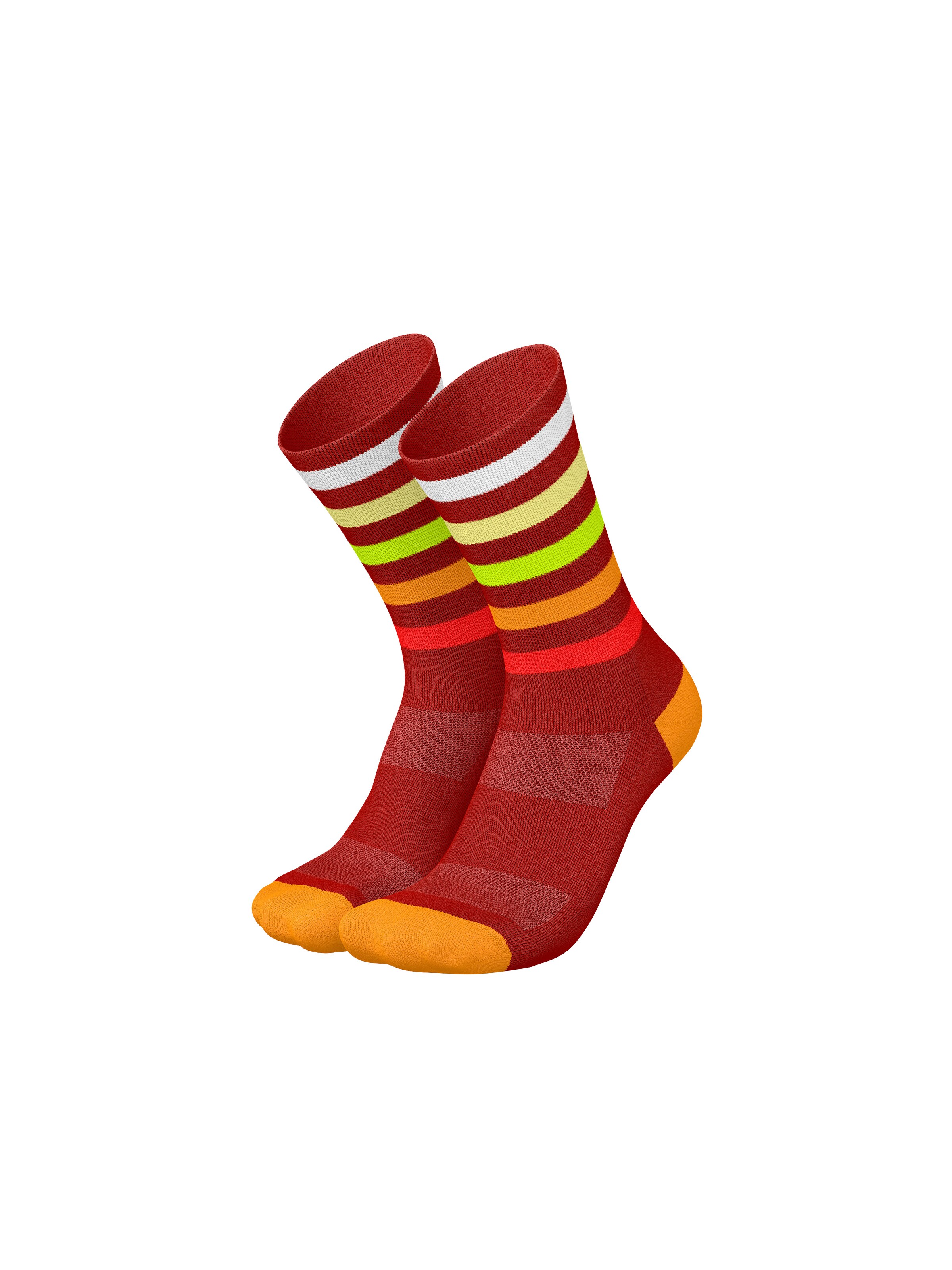 INCYLENCE Athletic Socks 'LEVELS' in Red: front