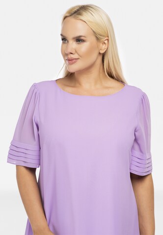 Robe de cocktail ' NILA ' Karko en violet