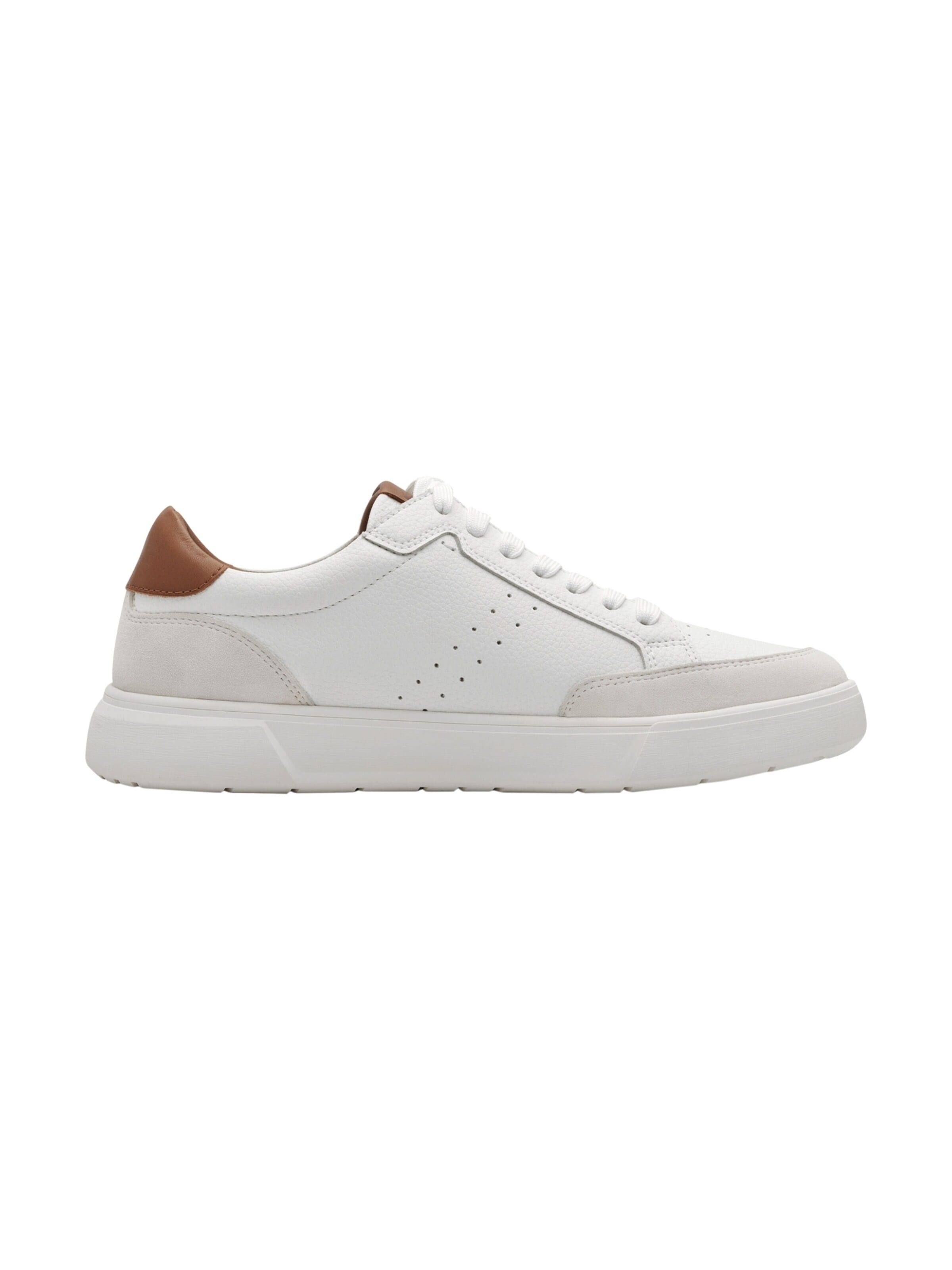 Tamaris Sportieve veterschoen 'Niedrige Sneaker aus Leder' in Wit