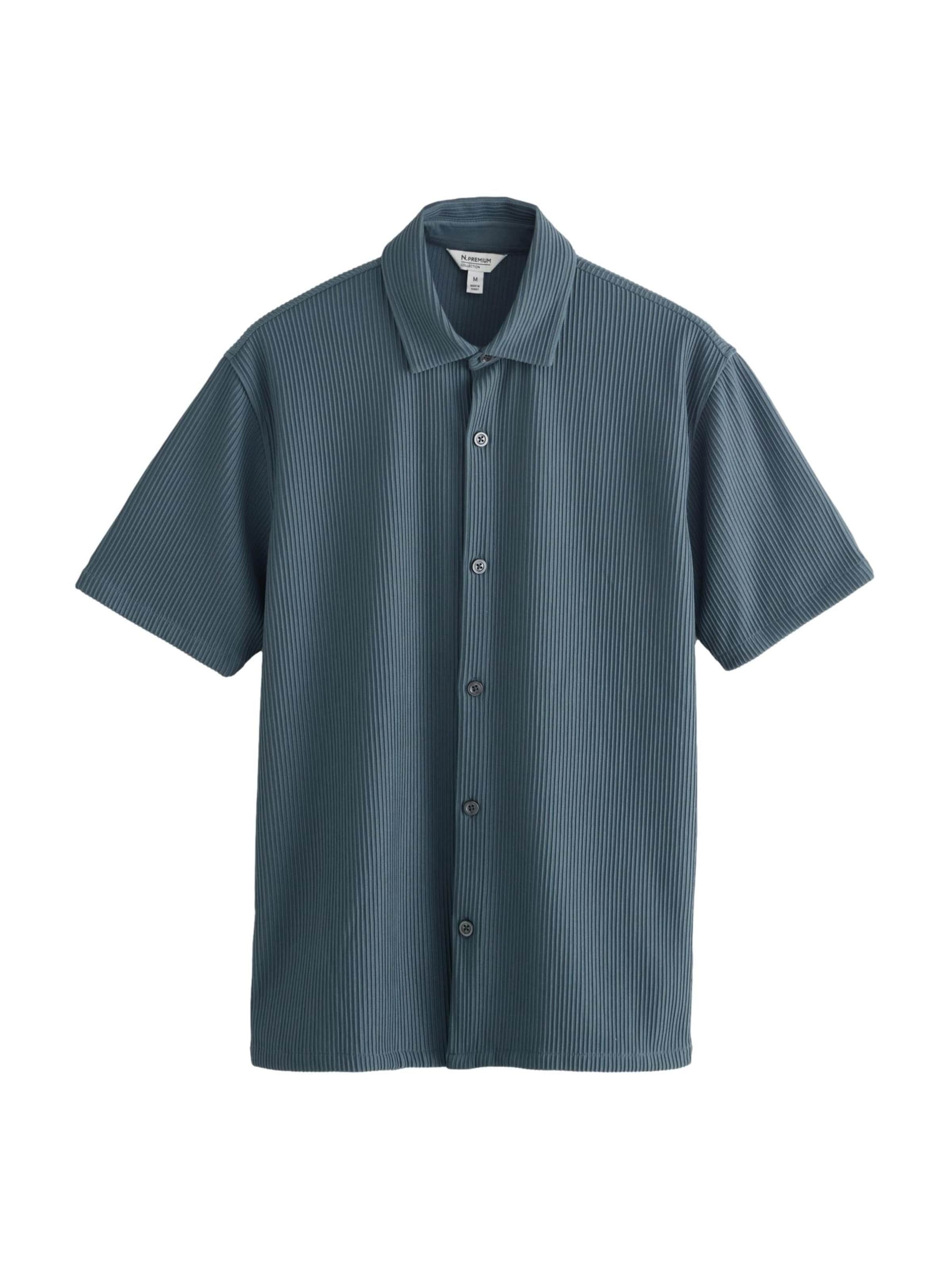 Next Regular fit Button Up Shirt in Blue: front