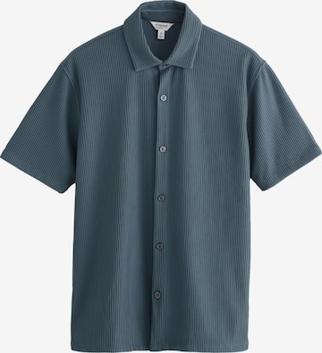 Next Regular fit Button Up Shirt in Blue: front