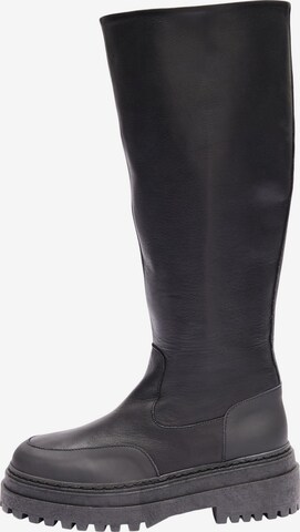 Bottes 'ASTA' SELECTED FEMME en noir : devant