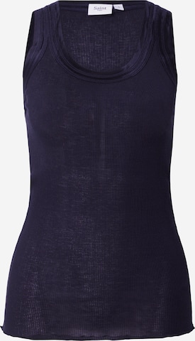 SAINT TROPEZ Top 'Maya' in Blauw: voorkant