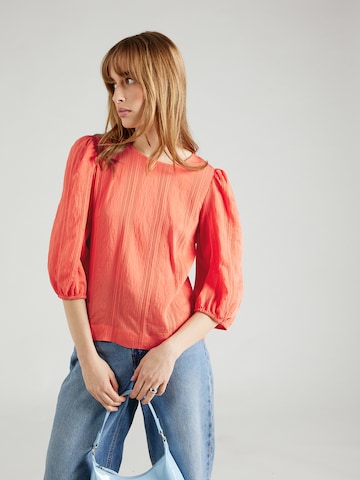 Camicia da donna 'LILLI' di OBJECT in arancione: frontale