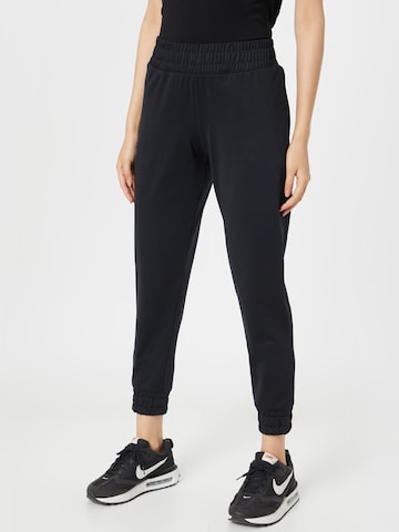 UNDER ARMOUR Tapered Sportbroek 'Meridian' in Zwart: voorkant