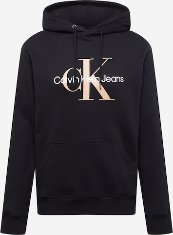 Felpa 'Essentials' di Calvin Klein Jeans in nero: frontale