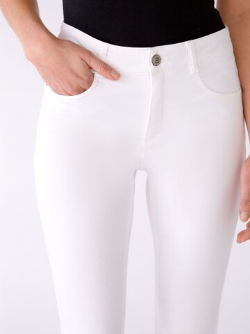 OUI Slimfit Broek in Wit