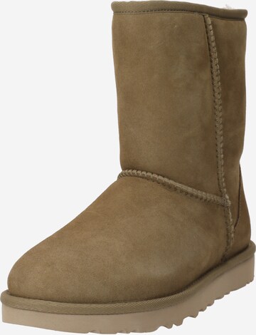 UGG حذاء للثلج 'Classic' بلون أخضر: الأمام