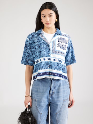 VERO MODA Blouse 'VMMILAN OMIA' in Blauw: voorkant