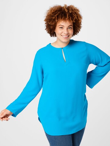 Lauren Ralph Lauren Plus Bluse 'TARIOT' in Blau: predná strana