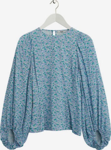 BZR - Blusa 'Doha' en azul: frente