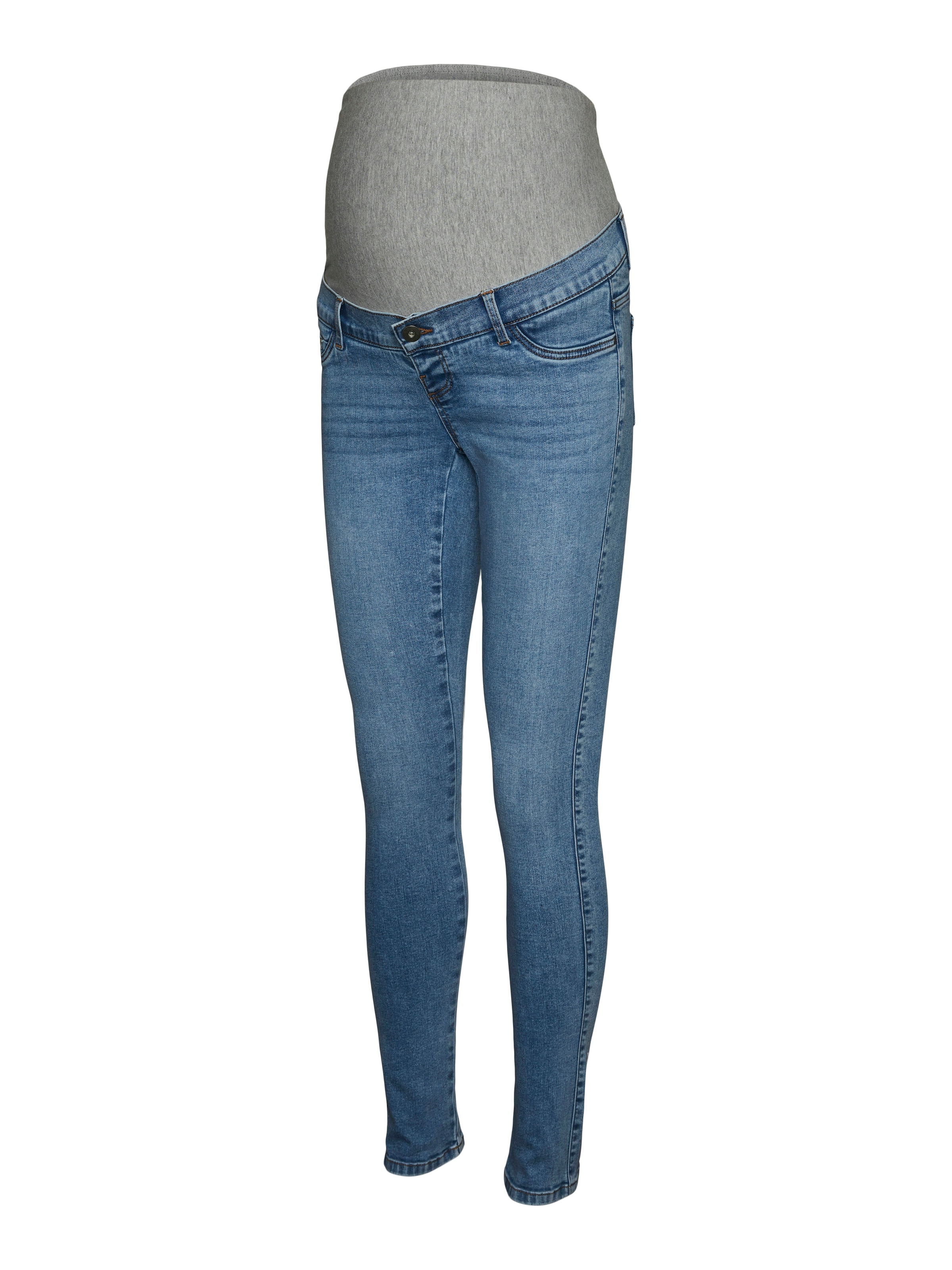 MAMALICIOUS Skinny Jeans 'MLAukie' in Blauw: voorkant