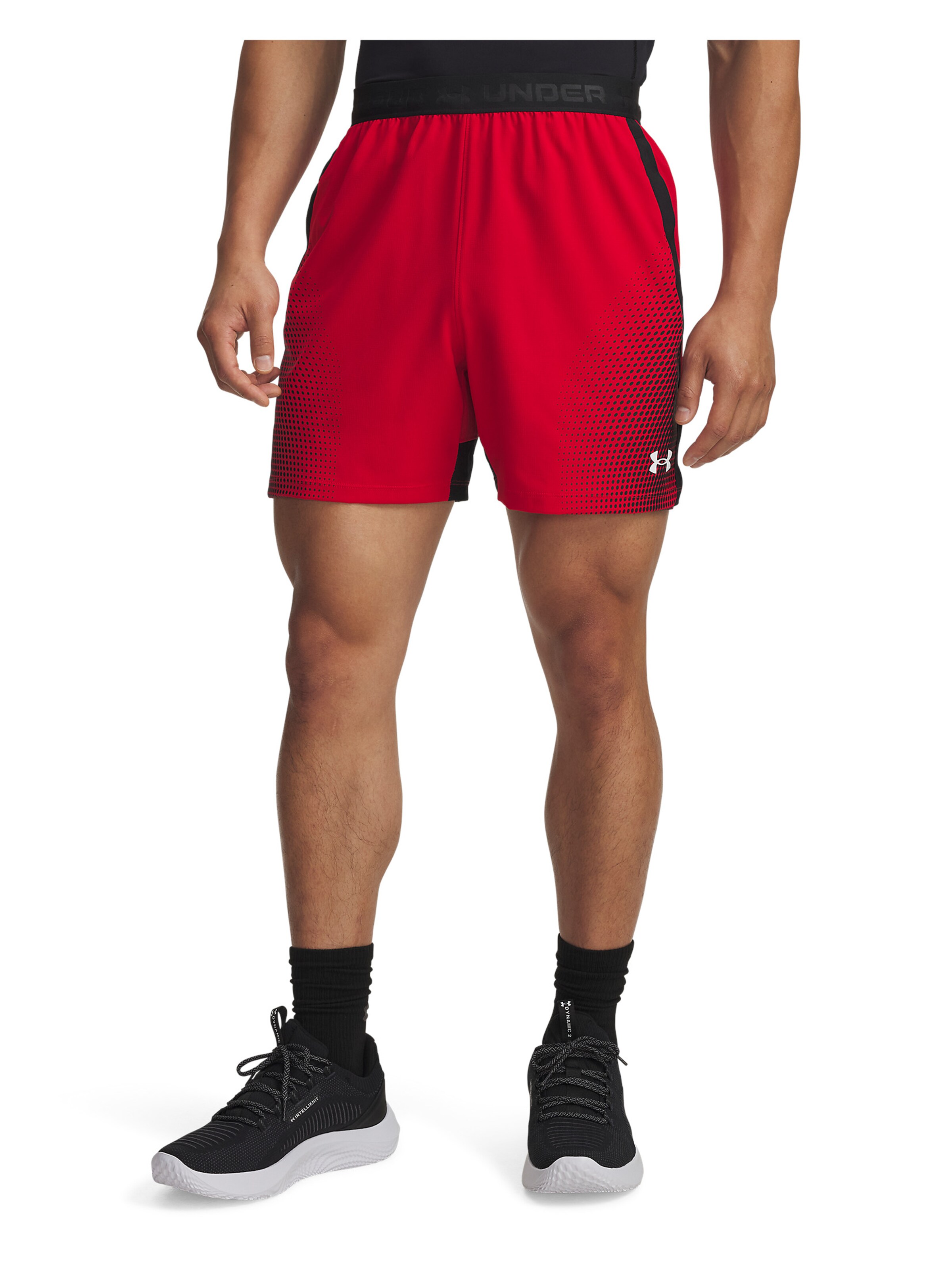 UNDER ARMOUR Regular Workout Pants 'Vanish' in Red