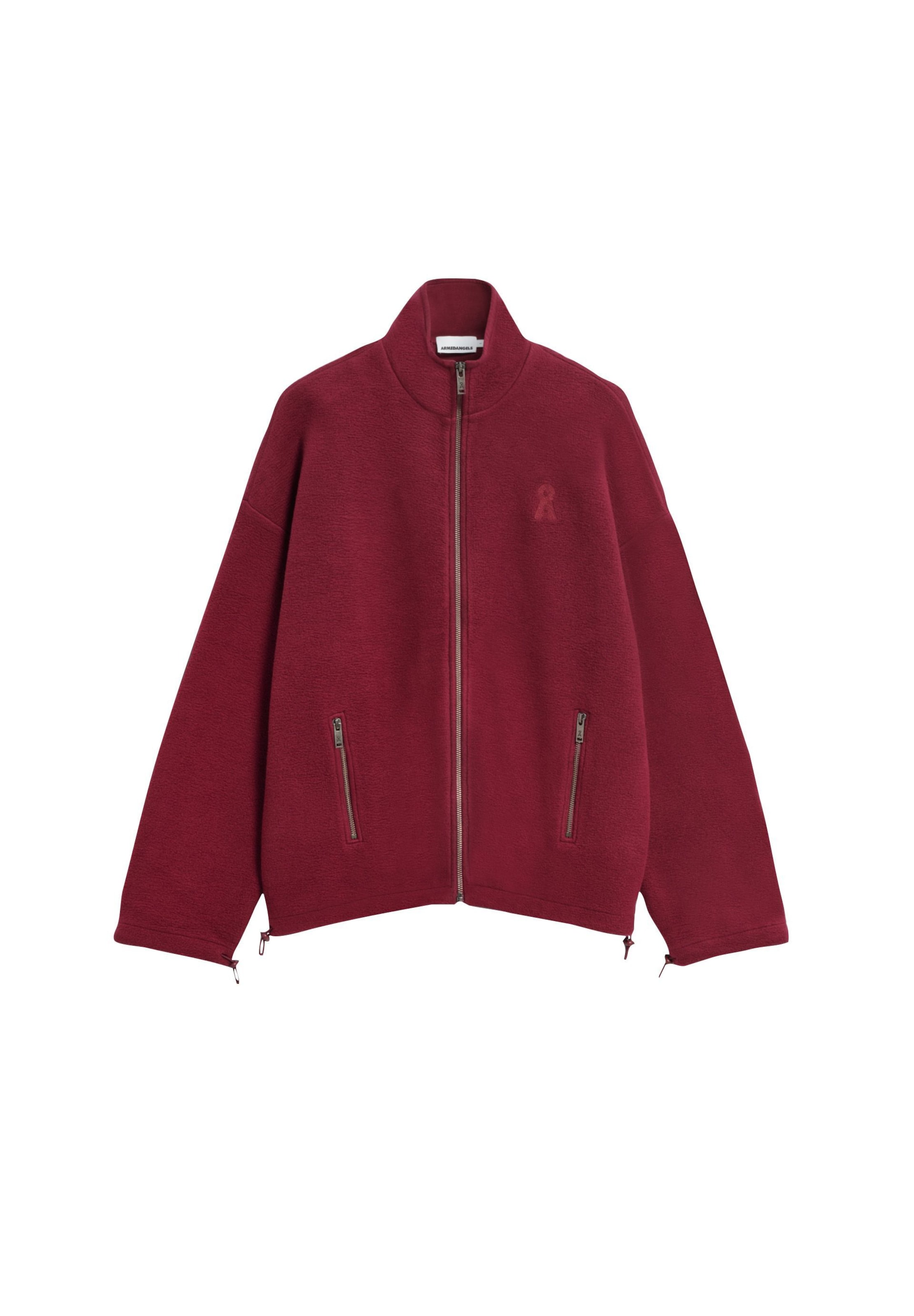 ARMEDANGELS Fleece jas in Rood: voorkant