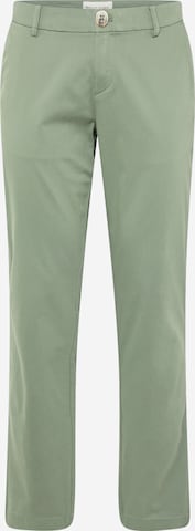 Regular Pantalon chino 'Olav' Bruun & Stengade en vert : devant