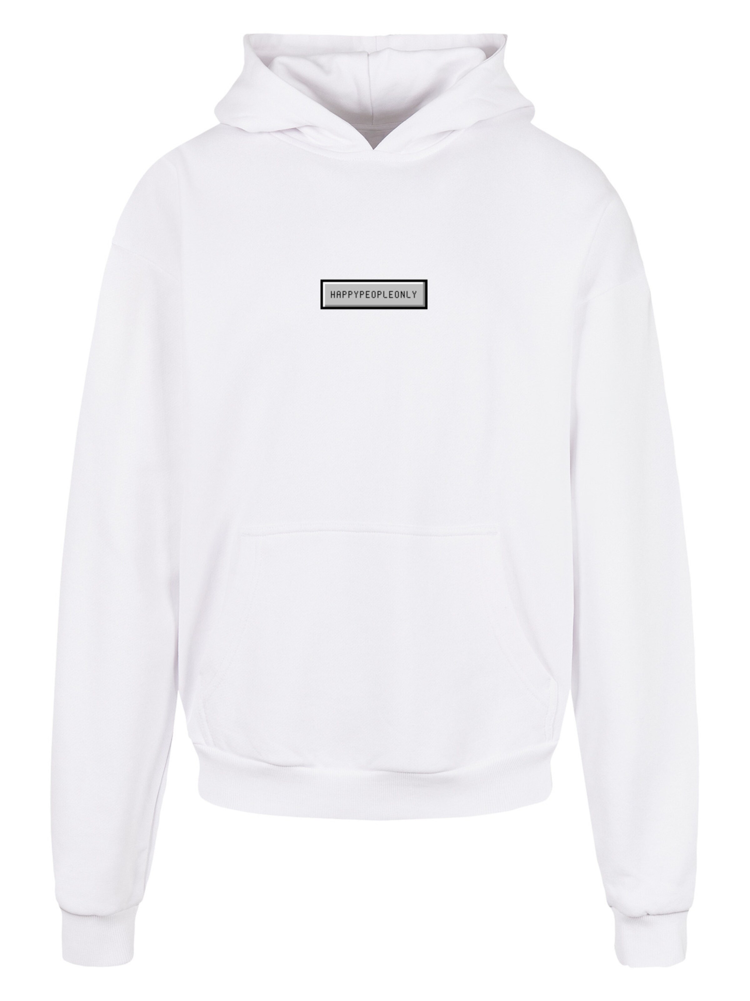 F4NT4STIC Sweatshirt 'SIlvester Party Happy People Only' in Weiß: Vorderseite
