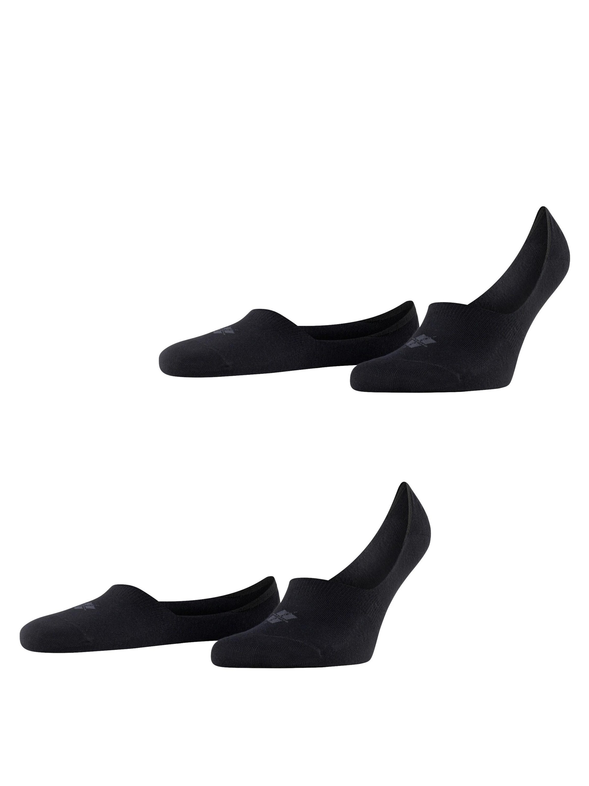 BURLINGTON Ankle Socks 'Everyday 2-Pack' in Black: front