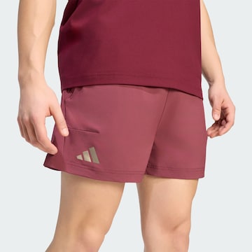 ADIDAS PERFORMANCE - Regular Calças de desporto em vermelho