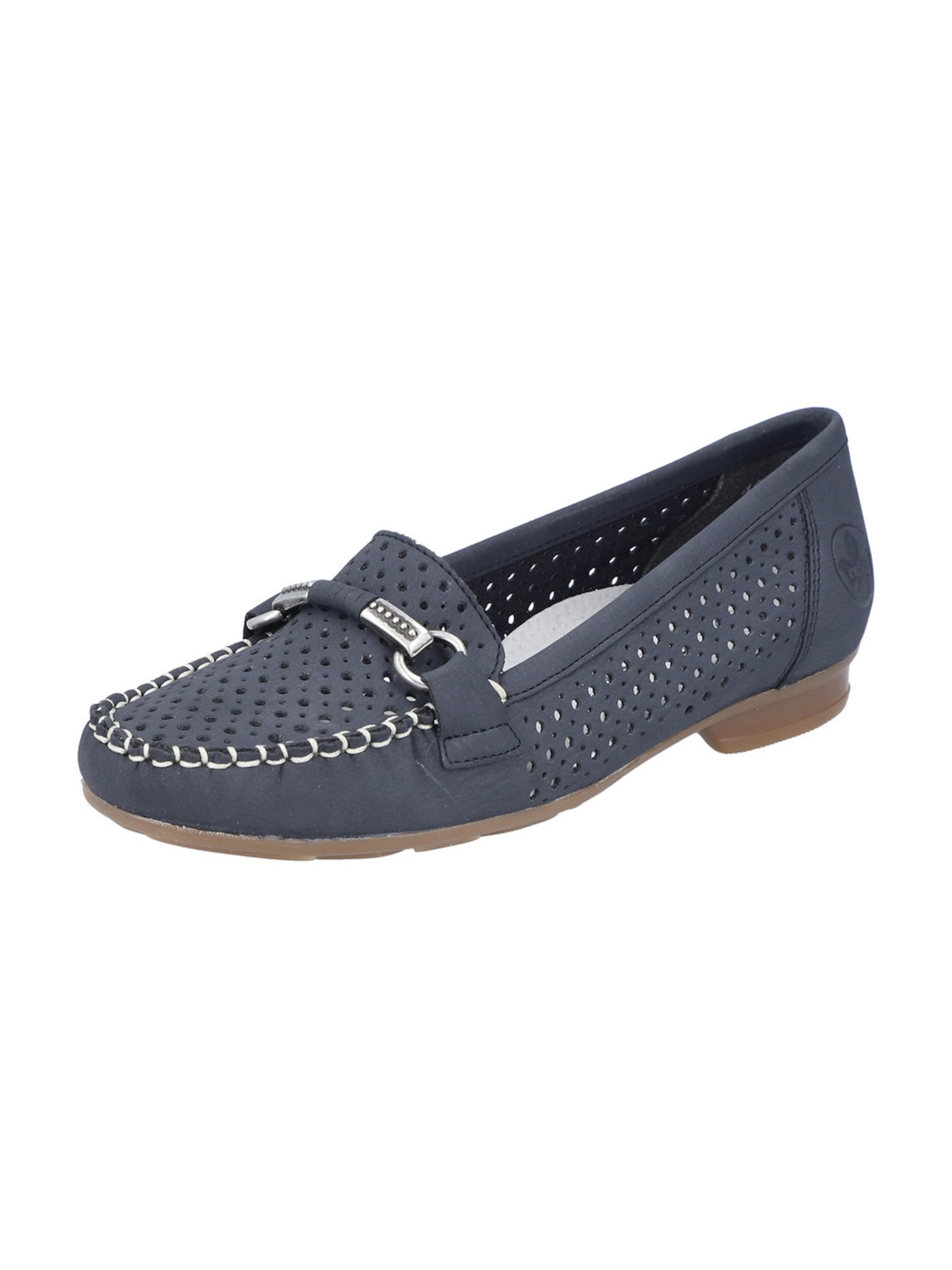 Rieker Slipper in Blue: front