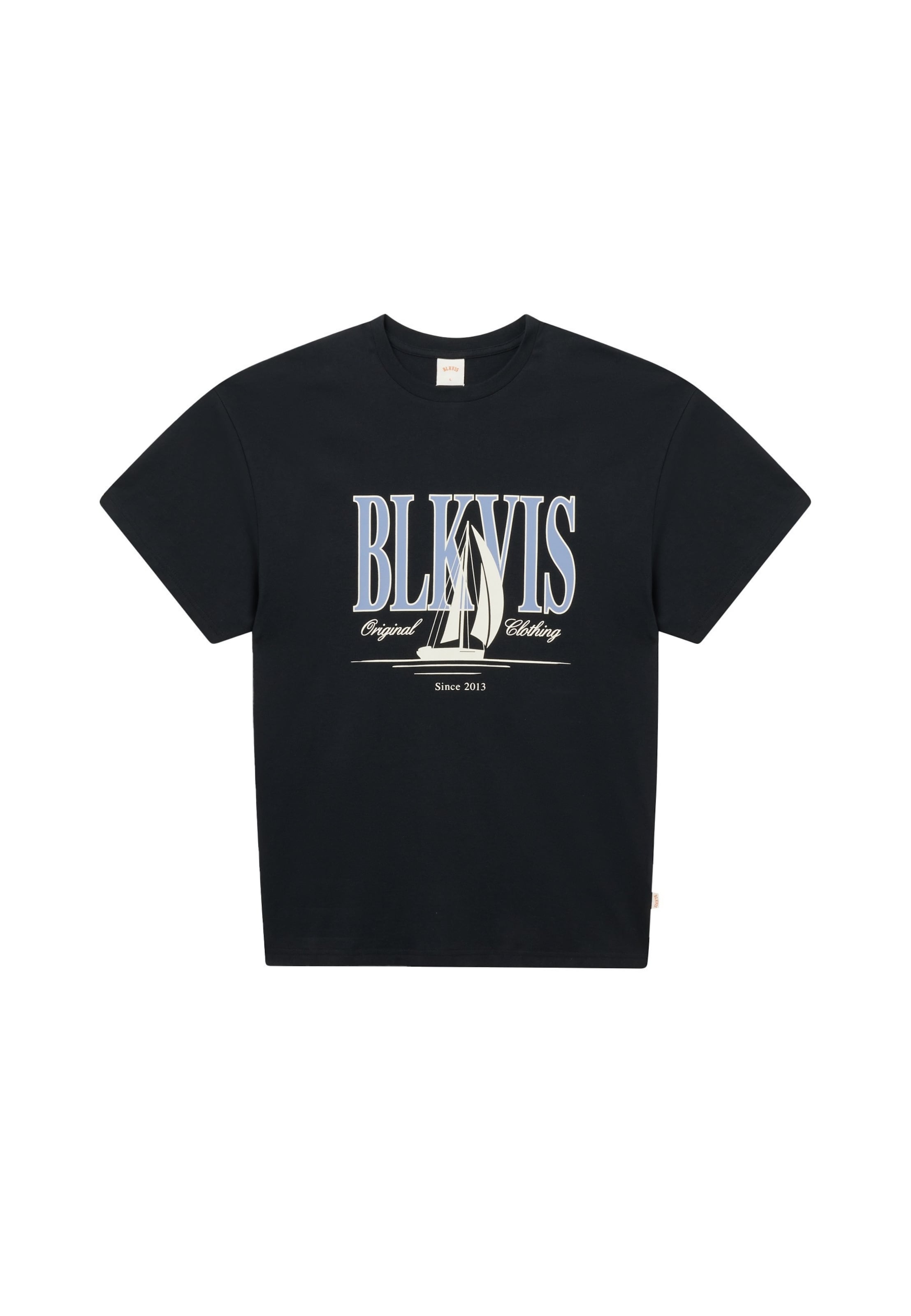 BLKVIS - Camiseta 'La Vela' en negro: frente
