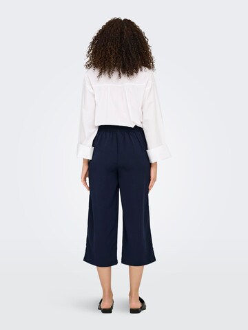 ONLY Wide leg Bandplooibroek 'ONLNova' in Blauw