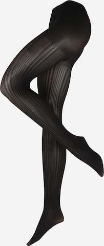 Collant 'Prime Rib' di FALKE in nero: frontale