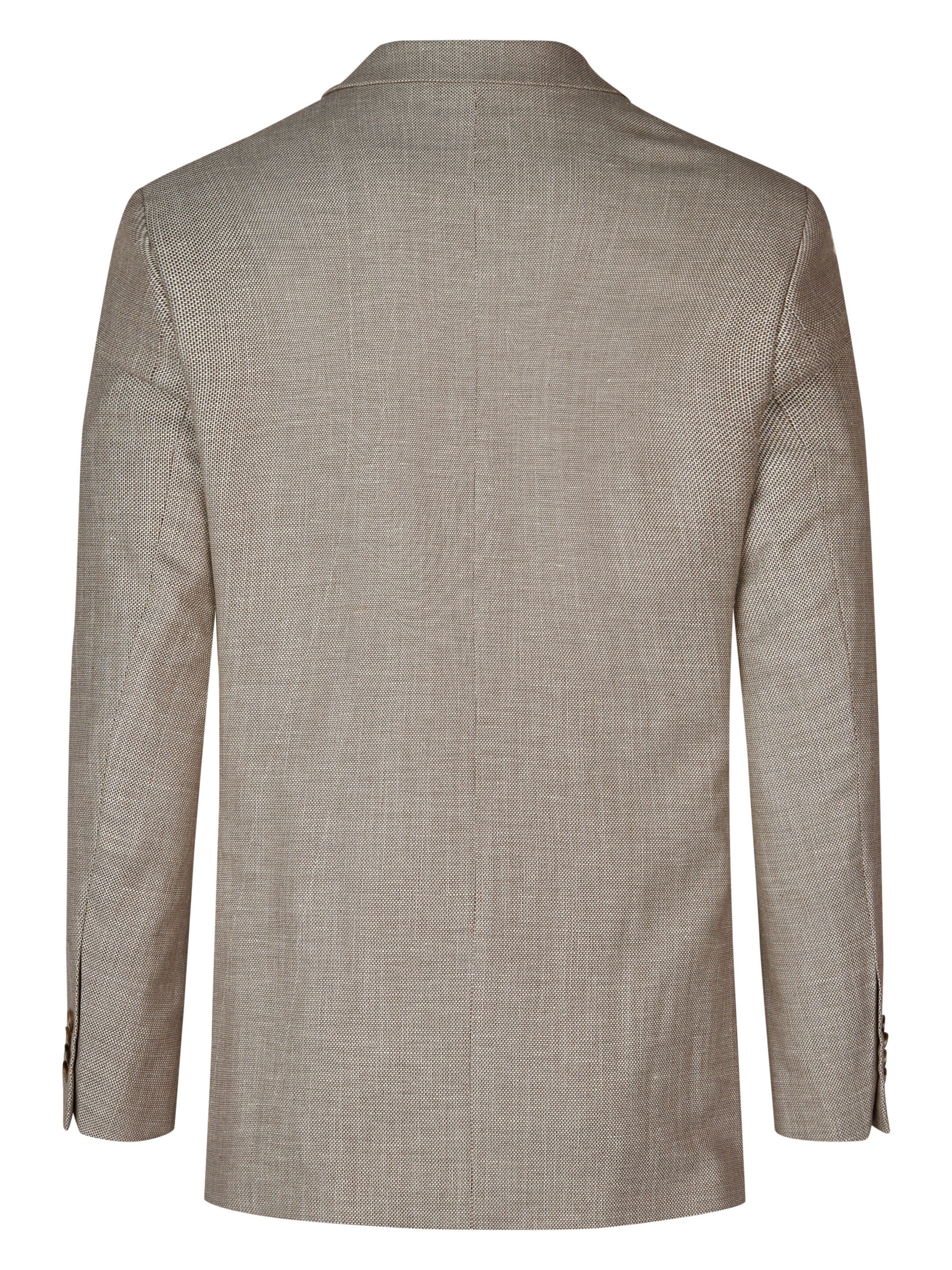 MEYER Regular fit Business-colbert in Bruin