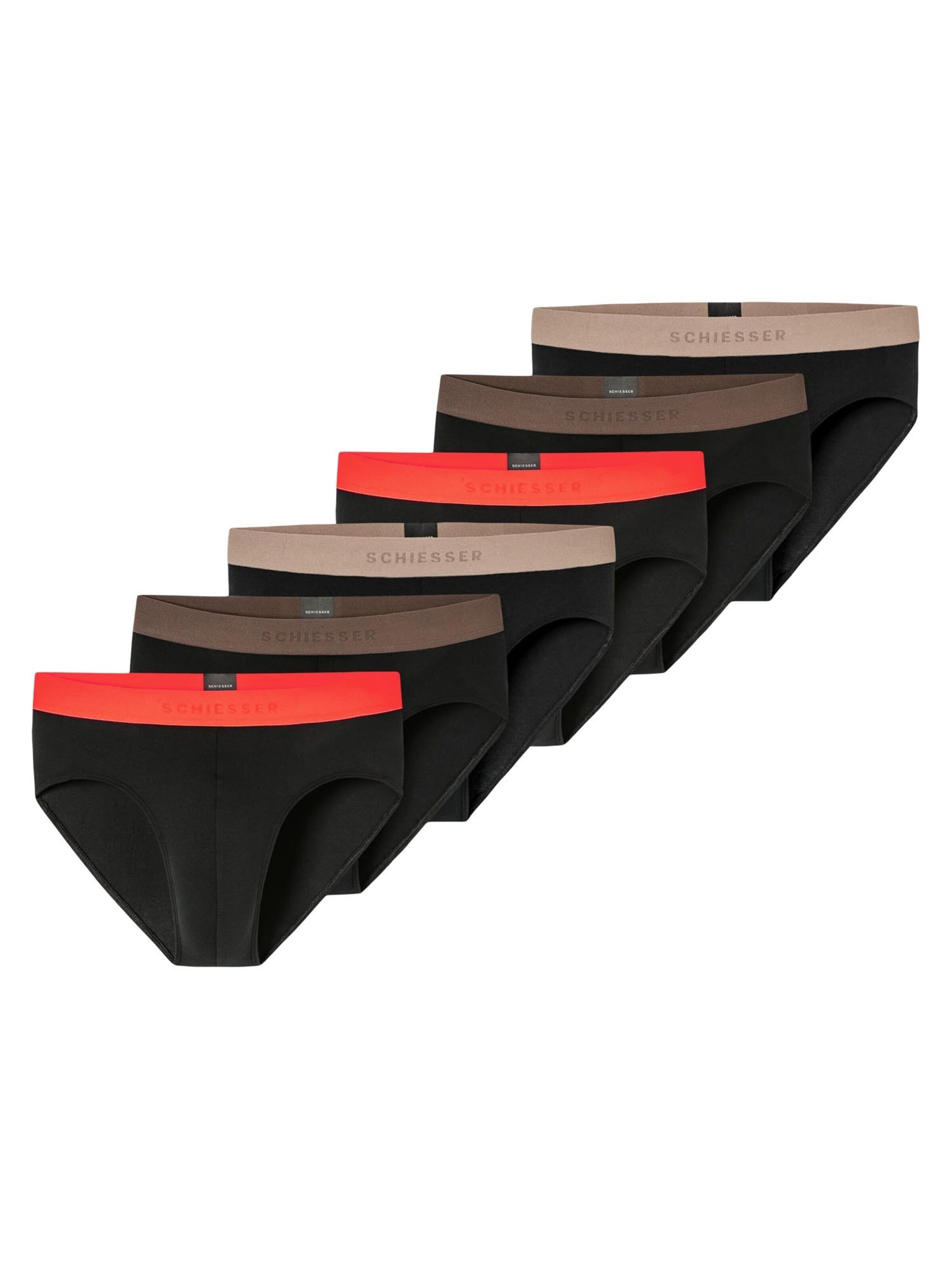 SCHIESSER Slip '95/5 Cotton'‌‌‌‌‌‌‌ in Schwarz: Vorderseite