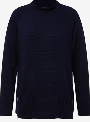 Sweat-shirt Ulla Popken en bleu : devant