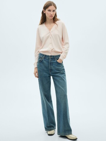 MANGO Strickjacke 'LUKA' in Pink: Vorderseite