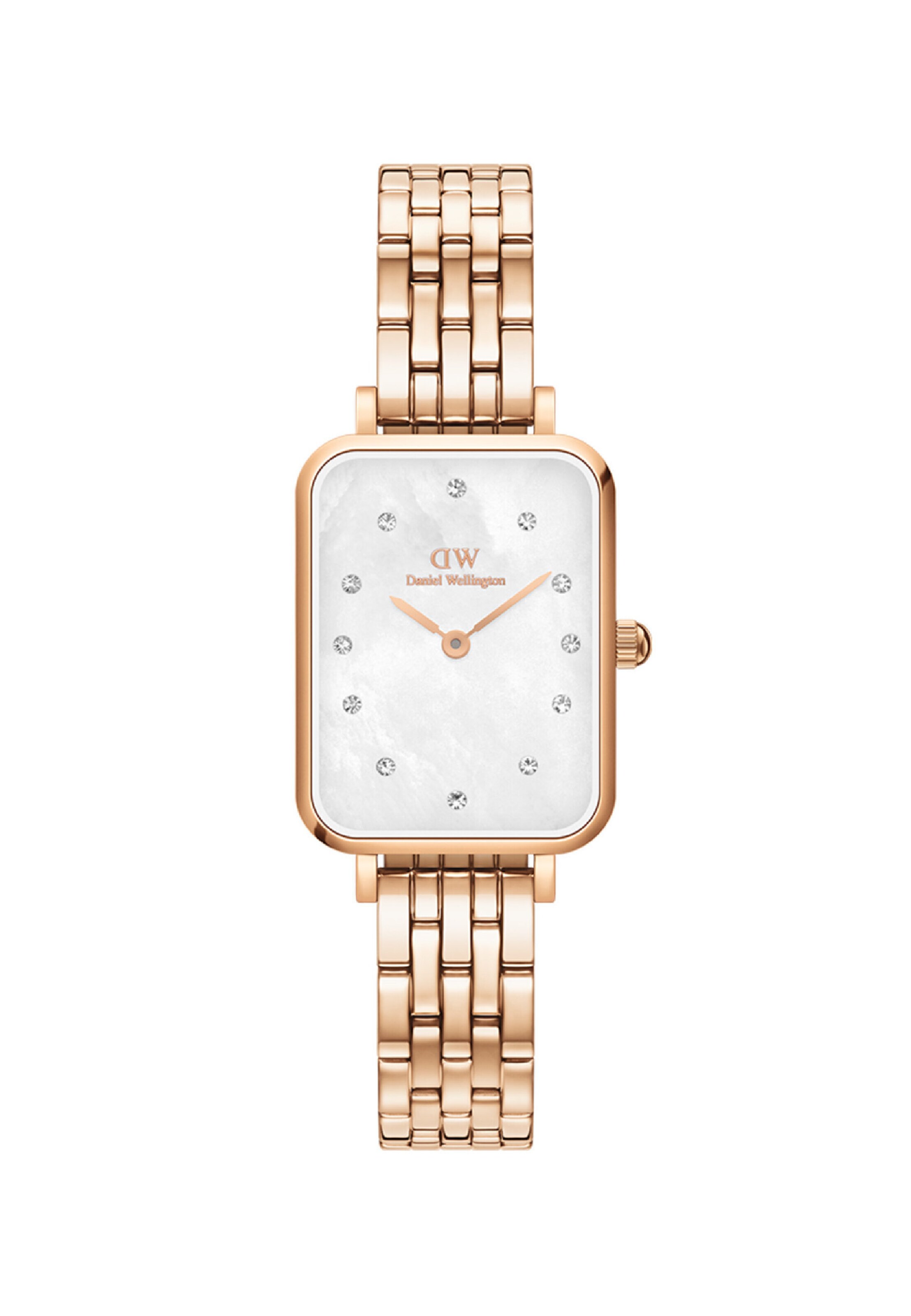 Orologio analogico ' QUADRO 5-LINK ' di Daniel Wellington in oro: frontale
