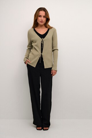 Cream Knit cardigan 'Maro' in Green