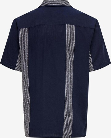 Only & Sons Regularny krój Koszula 'AVI' w kolorze niebieski